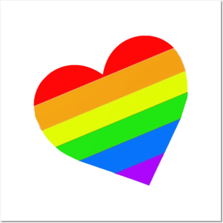 Rainbow Heart Posters and Art